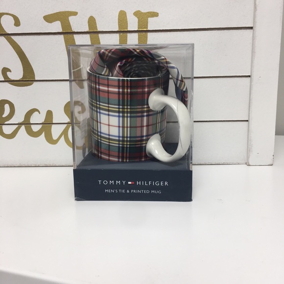 Men’s Mug and Tie Gift Set Red Plaid Only - Picture 8 of 8